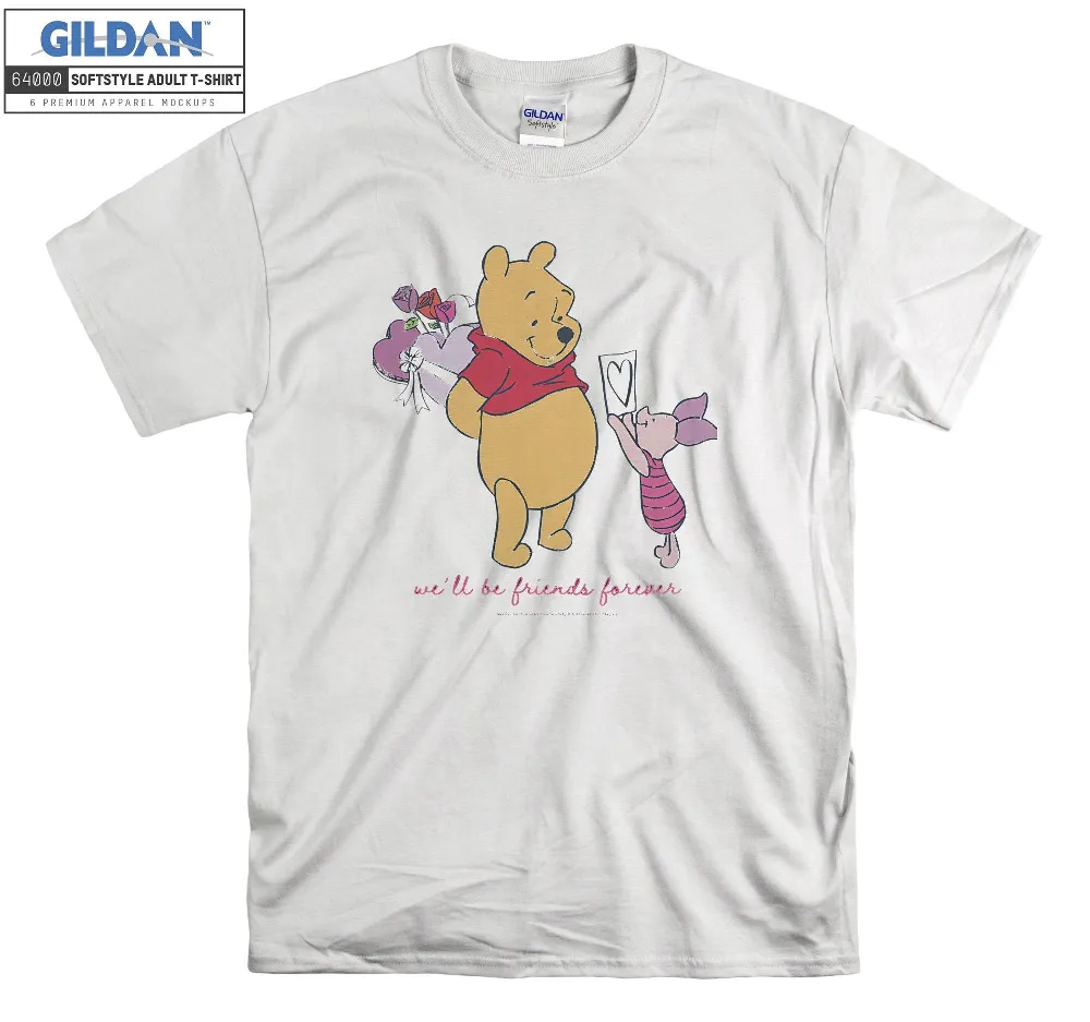 Inktee Store - Disney Winnie The Pooh Valentine'S Day T-Shirt Image