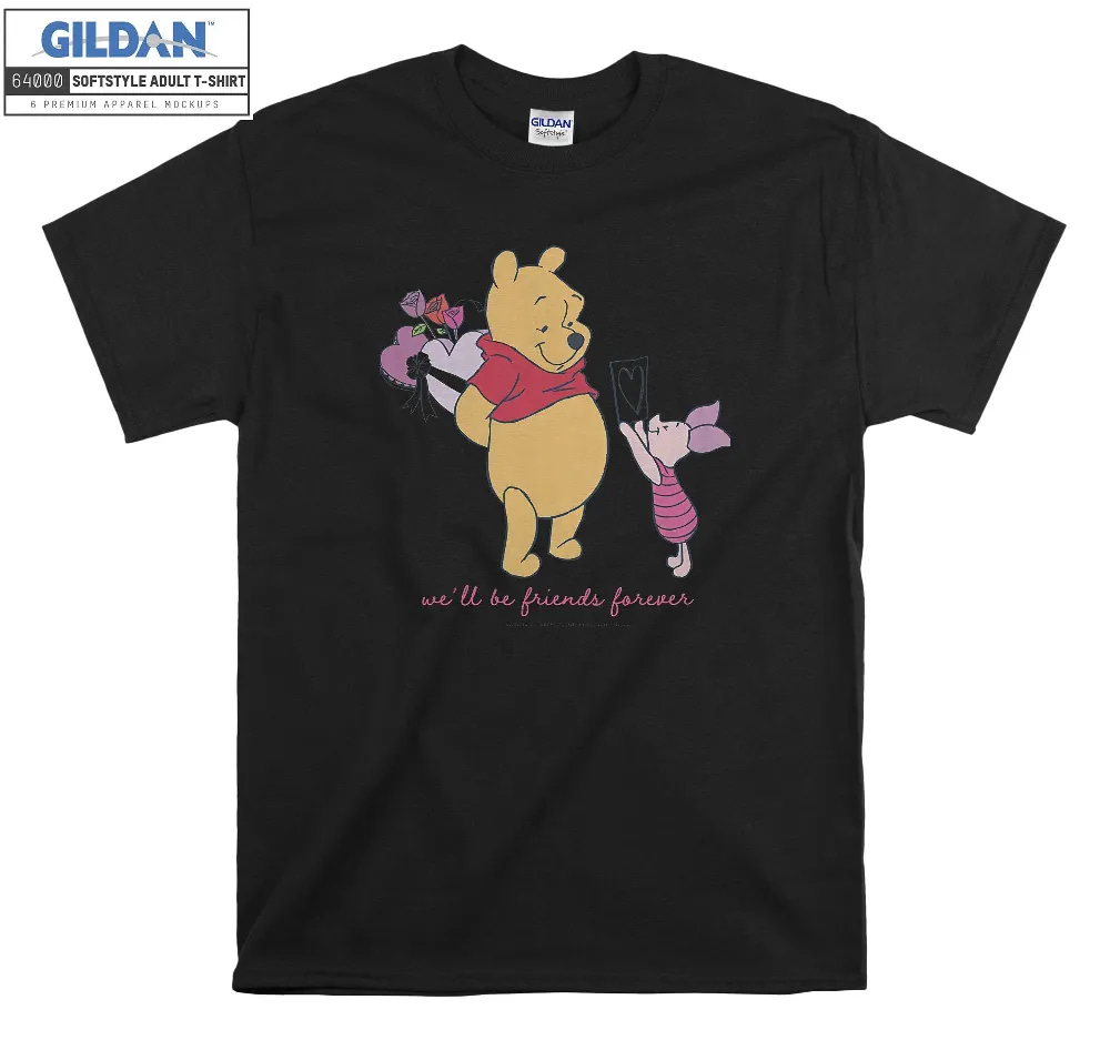 Inktee Store - Disney Winnie The Pooh Valentine'S Day T-Shirt Image