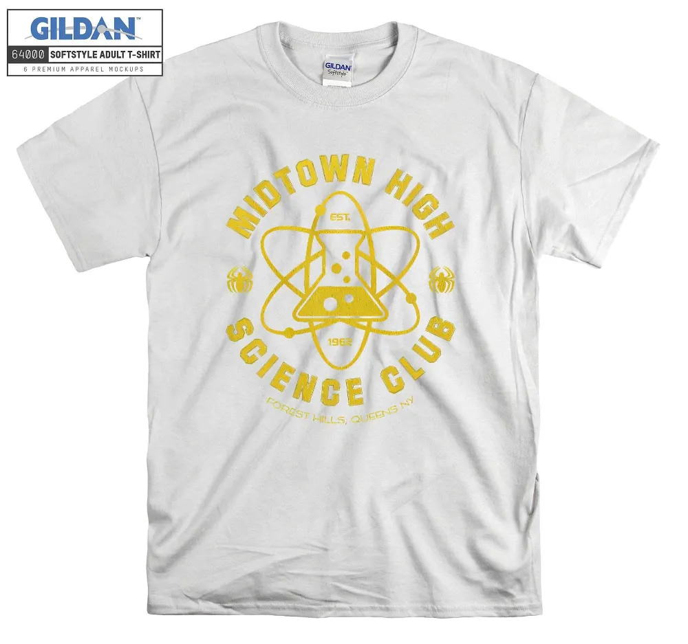 Inktee Store - Marvel Spider-Man Midtown High Science Club T-Shirt Image
