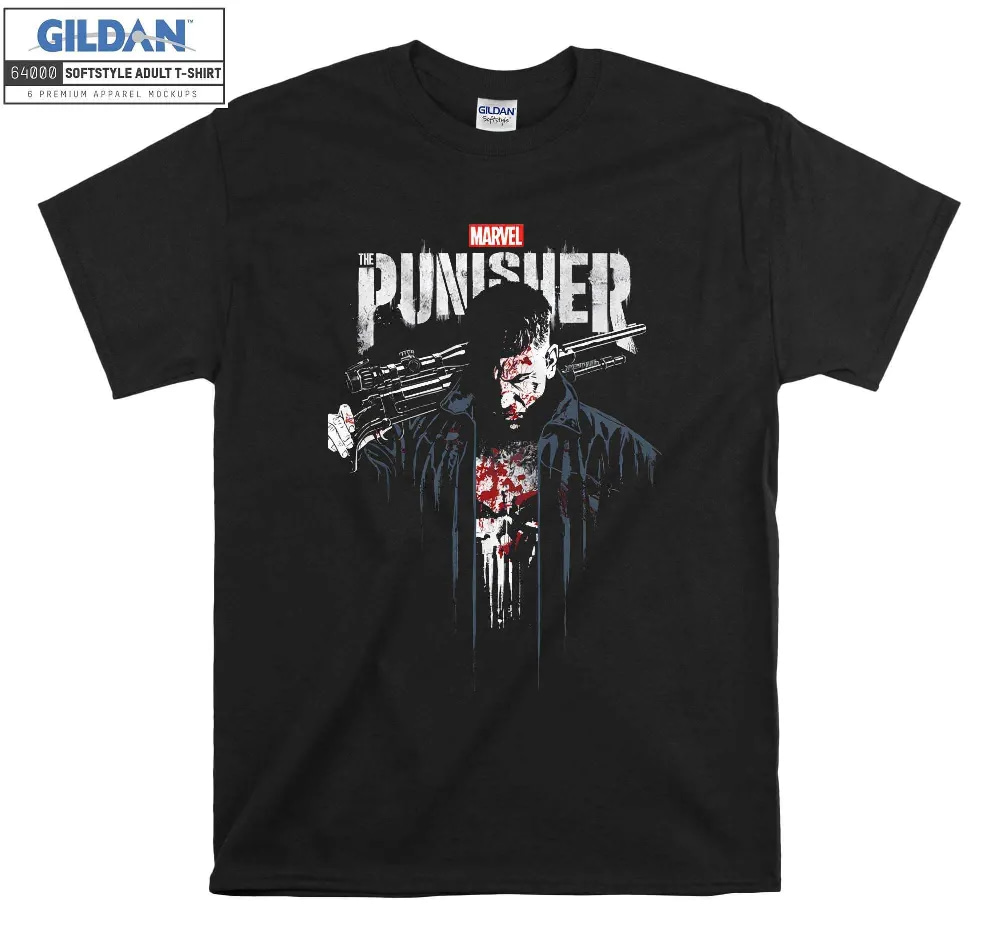 Inktee Store - Marvel The Punisher Frank Castle Vigilante T-Shirt Image