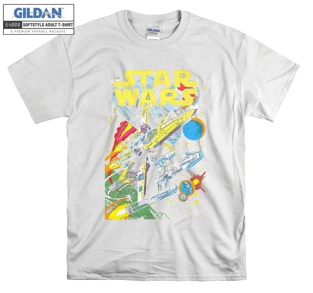 Inktee Store - Star Wars Rebel X-Wing Y- Getaway Comic T-Shirt Image
