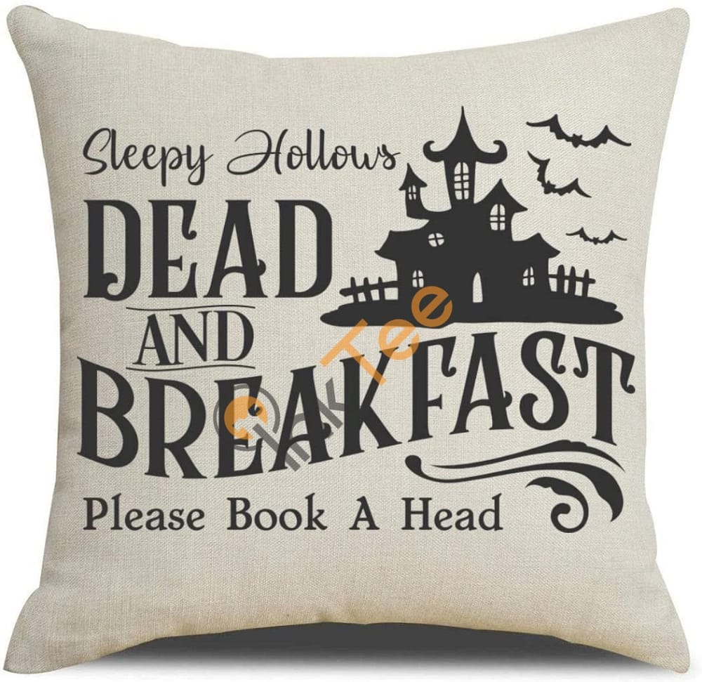 Inktee Store - Set Of 4 With Halloween Decorations Quotes Linen Home Pillow Covers Personalized Gifts Image