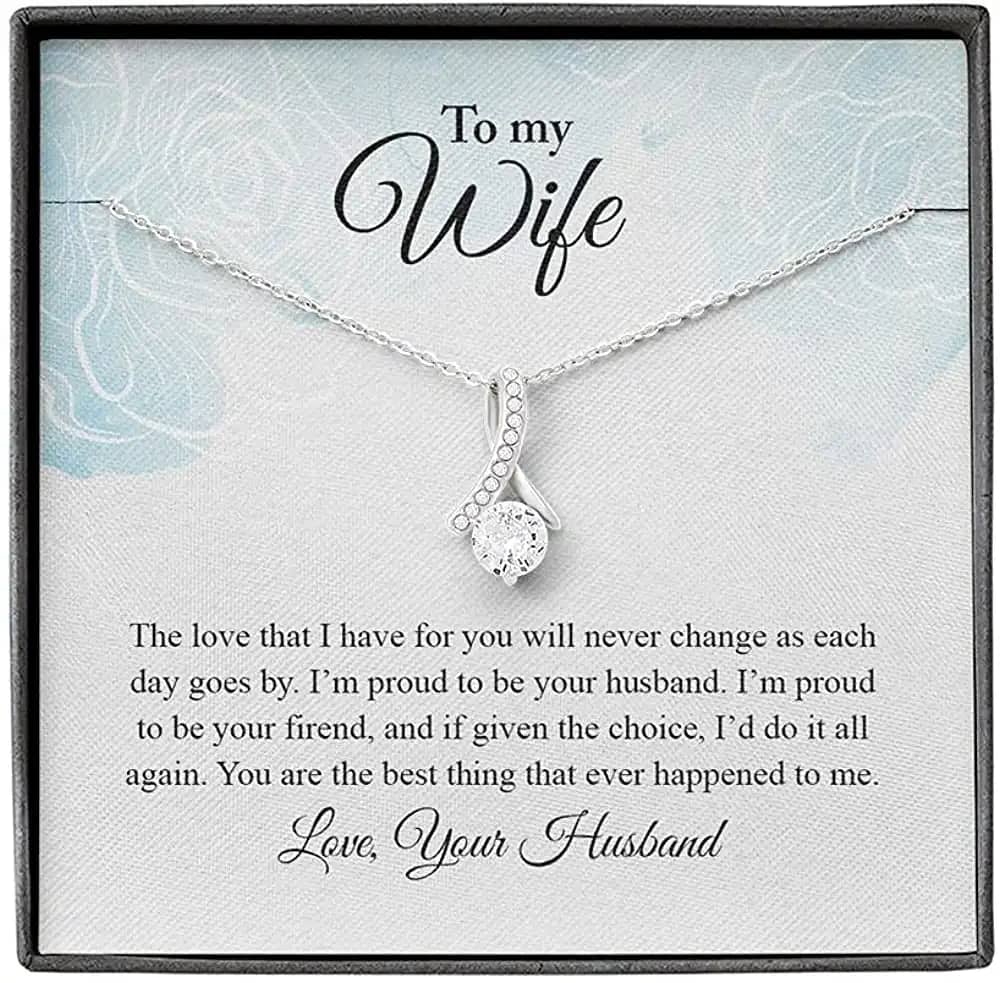 Necklace Jewelry For Women To My Gorgeous Wife Alluring Personalized Gifts