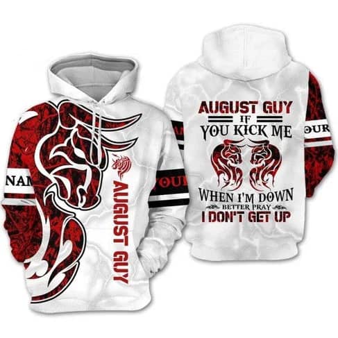 Custom Personalized Birthday August Guy Style 3 Pullover 3D Hoodie