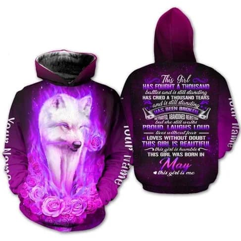 Custom Personalized Birthday May Girl Pullover 3D Hoodie