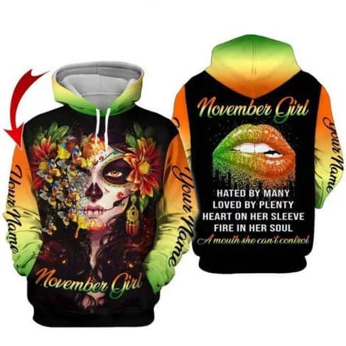 Custom Personalized Birthday November Girl Style 8 Pullover 3D Hoodie