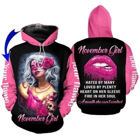 Custom Personalized Birthday November Girl Style 9 Pullover 3D Hoodie