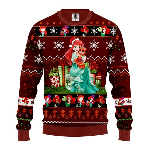 Airel Mermaid Christmas Ugly Sweater