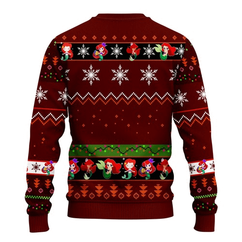 Inktee Store - Airel Mermaid Christmas Ugly Christmas Sweater Image