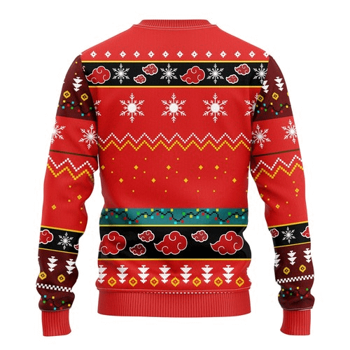 Inktee Store - Akatsuki Naruto Anime Christmas Ugly Christmas Sweater Image