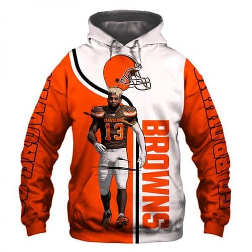Amazon Sports Team Cleveland Browns Nfl 13 Odell Beckham Jr No784 Hoodie 3D