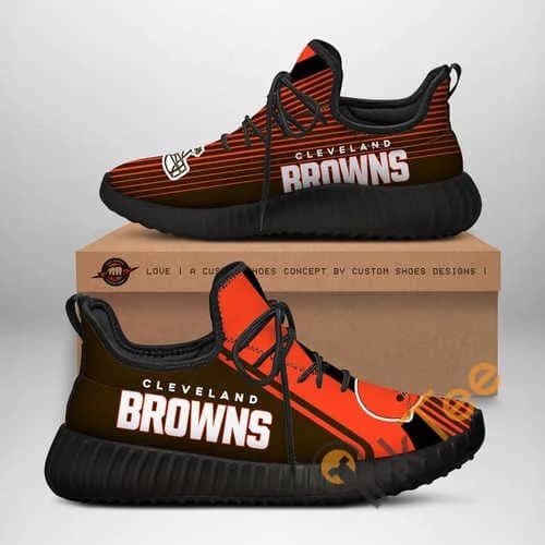 Mens Cleveland Browns Football Customize Yeezy Boost