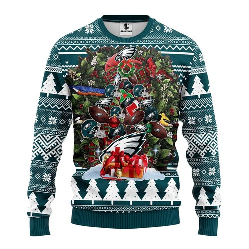 Nfl Philadelphia Eagles Tree Christmas Ugly Sweater