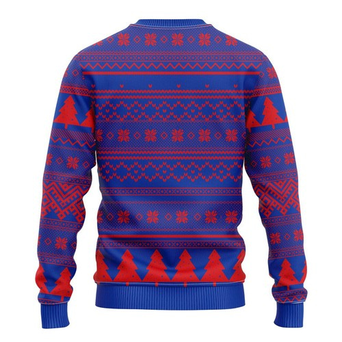 Inktee Store - Nhl New York Rangers Skull Flower Christmas Ugly Christmas Sweater Image