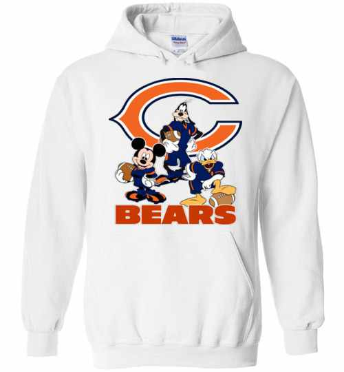 Inktee Store - Mickey Donald Goofy The Three Chicago Bears Football Hoodies Image