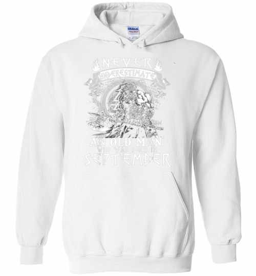 Inktee Store - Never Underestimate An Old Man Who Was Born In September Hoodies Image