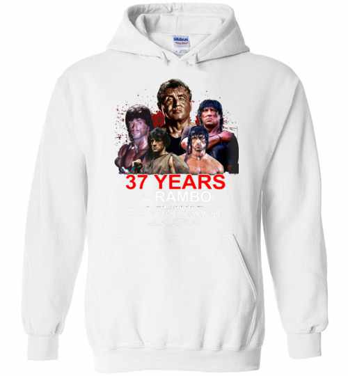 Inktee Store - 37Th Years Of Rambo 1982-2019 Thank You For The Memories Hoodies Image