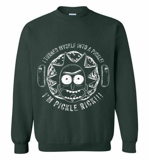 Inktee Store - Rick And Morty - I'M Pickle Rick! Sweatshirt Image