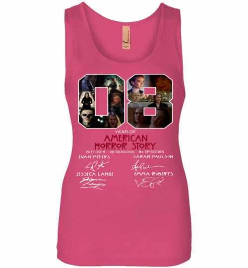 Inktee Store - 08Th Years Of American Horror Story 2011-2019 Womens Jersey Tank Top Image