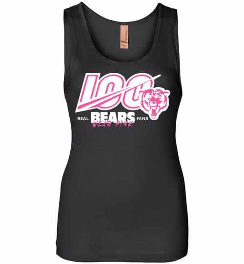 Inktee Store - 100Th Chicago Bears Wear Pink Womens Jersey Tank Top Image