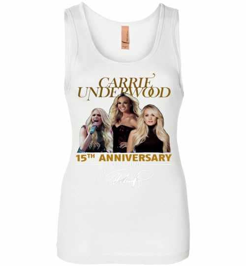 Inktee Store - 15Th Anniversary Carrie Underwood 2005-2020 Womens Jersey Tank Top Image