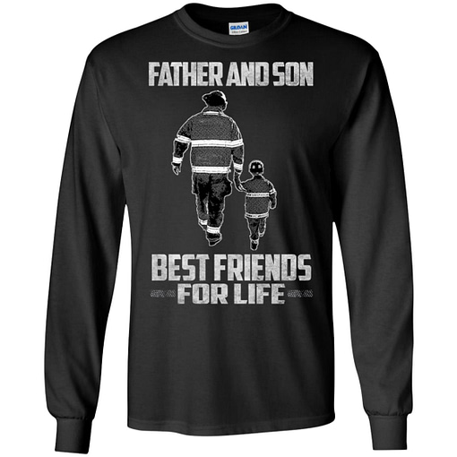 Inktee Store - Gift Christmas Firefighter Wife Daughter Son Father Mother Long Sleeve T-Shirt Image