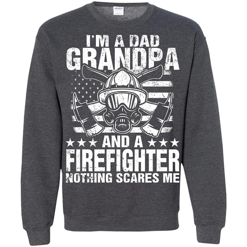 Inktee Store - Im A Dad Grandpa Firefighter Fathers Day Gift Sweatshirt Image