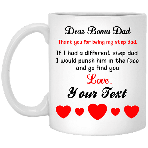 Inktee Store - Dear Bonus Dad Mug Image