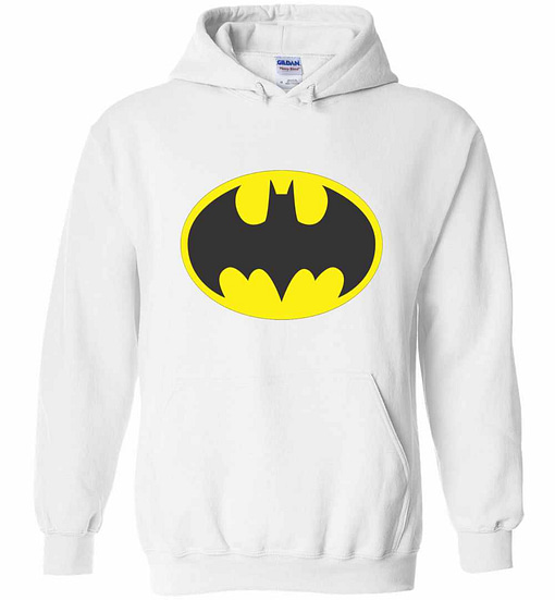 Inktee Store - Batman Symbol Bat Oval Logo Hoodie Image
