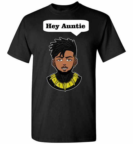 Inktee Store - Erik Killmonger Hey Auntie Men'S T-Shirt Image