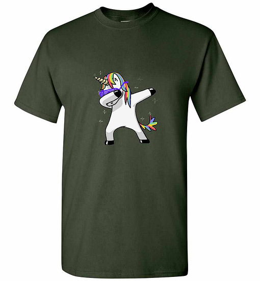 Inktee Store - Dabbing Unicorn Men'S T-Shirt Image