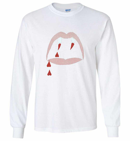 Inktee Store - Saint Laurent Black Blood Luster Long Sleeve T-Shirt Image