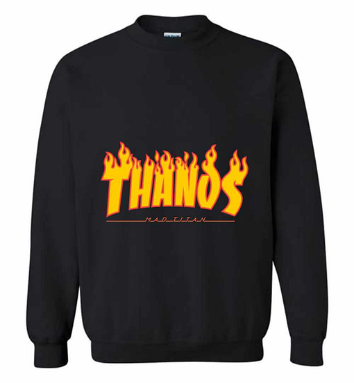 Inktee Store - Thanos Flame Sweatshirt Image