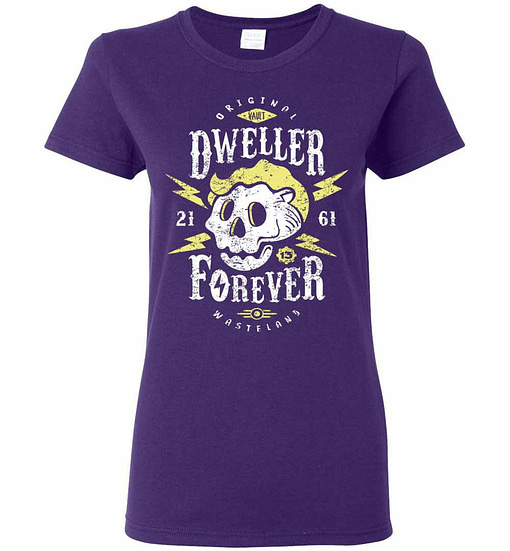 Inktee Store - Dweller Forever Original Wasteland Vault Est. 2161 Fallout Women'S T-Shirt Image