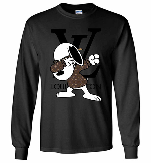 Snoopy Louis Vuitton Dabbing Long Sleeve T-Shirt - Inktee Store