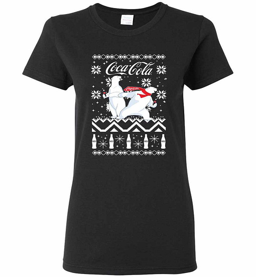 Inktee Store - Coca-Cola Ugly Polar Bear Slide Women'S T-Shirt Image