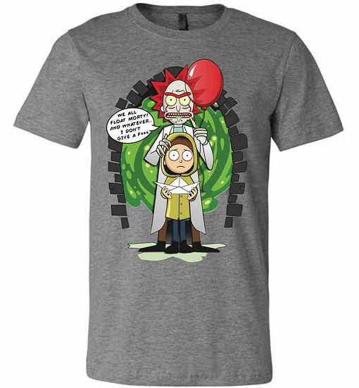 Inktee Store - It Pennywise Sanchez We All Float Rick And Morty Stephen King Premium T-Shirt Image