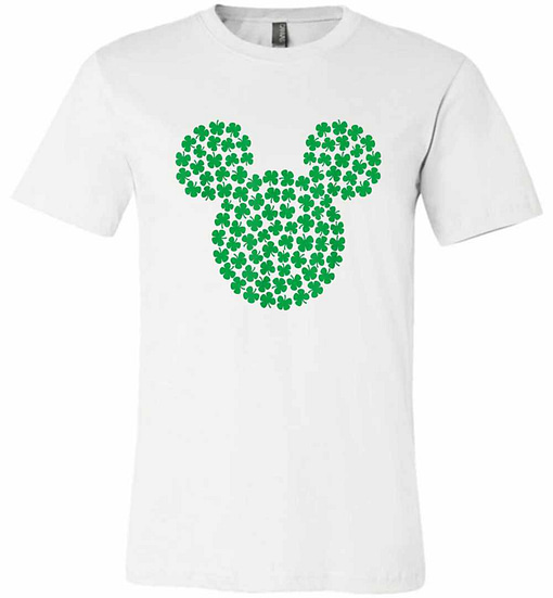 Inktee Store - Disney Mickey Mouse Green Clovers St. Patrick'S Day Premium T-Shirt Image
