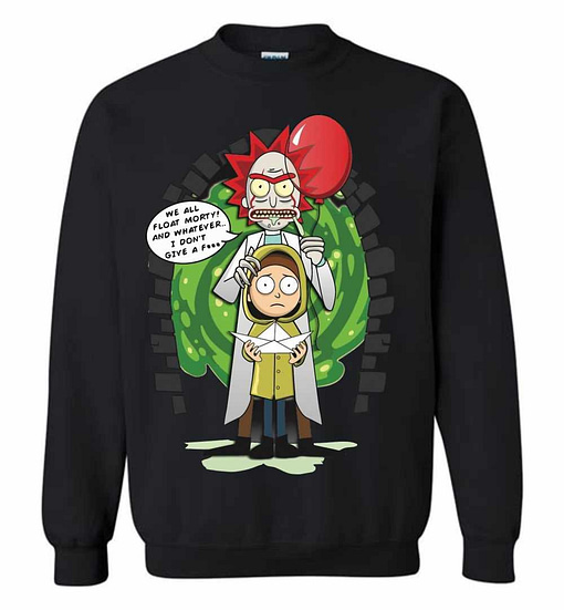 Inktee Store - It Pennywise Sanchez We All Float Rick And Morty Stephen King Sweatshirt Image
