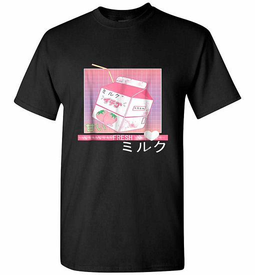 Inktee Store - 90S Japanese Otaku Stylish Aesthetic Milk Men'S T-Shirt Image