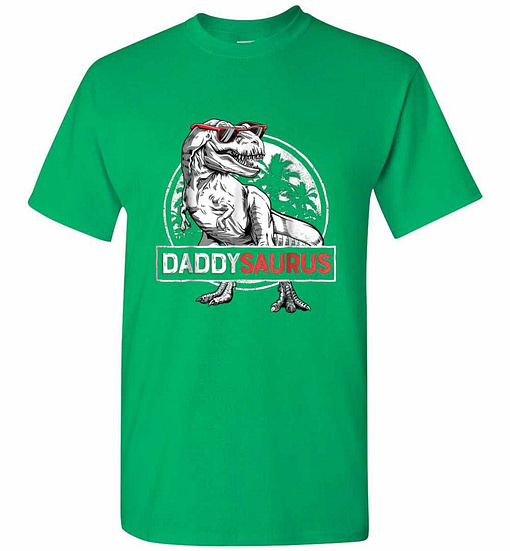 Inktee Store - Daddysaurus Fathers Day Gifts T Rex Daddy Saurus Men Men'S T-Shirt Image