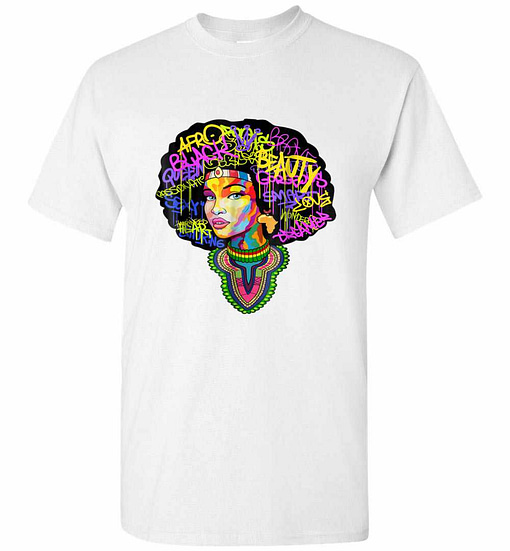 Inktee Store - Dashiki Melanin Afro Woman Men'S T-Shirt Image