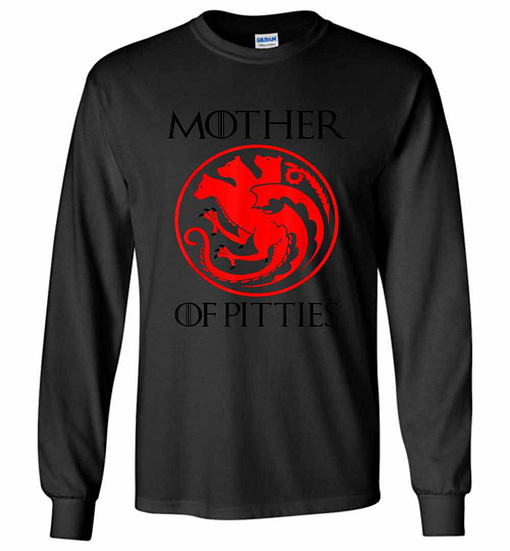 Inktee Store - Mother Of Pitties Pit Bull Lovers Long Sleeve T-Shirt Image