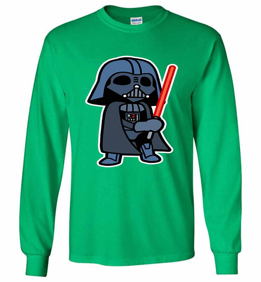 Inktee Store - Star Wars Vader Pop Long Sleeve T-Shirt Image