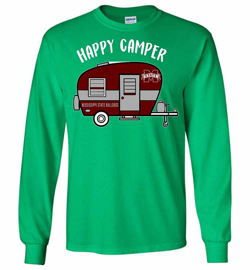Inktee Store - Mississippi State Bulldogs Happy Camper Long Sleeve T-Shirt Image