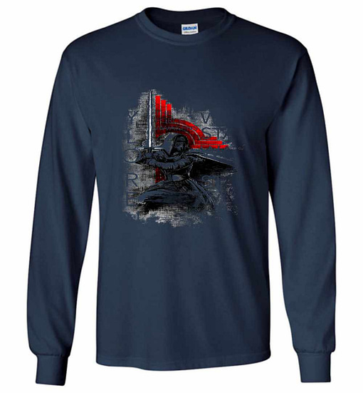 Inktee Store - Star Wars The Force Awakens Kylo Ren The Force Long Sleeve T-Shirt Image