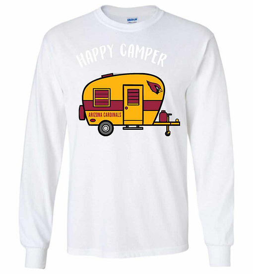 Inktee Store - Arizona Cardinals Happy Camper Long Sleeve T-Shirt Image