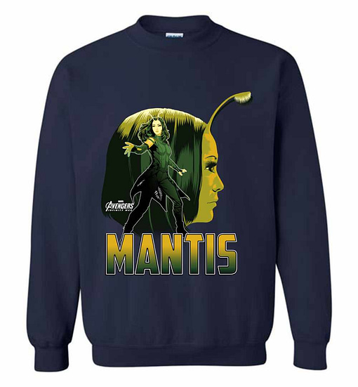 Inktee Store - Marvel Infinity War Mantis Head Profile Sweatshirt Image