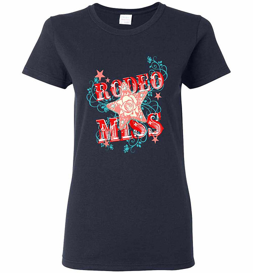 Inktee Store - Rodeo Miss Horse Lover Racing Mother'S Day Women'S T-Shirt Image