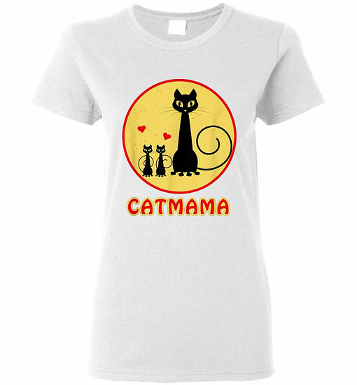 Inktee Store - Cat Mama Lovely Gift For Mom Mothers Day Women'S T-Shirt Image